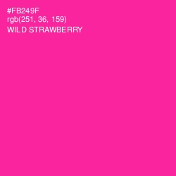 #FB249F - Wild Strawberry Color Image